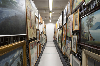 Vy ur Norrbottens museums konstsamling.